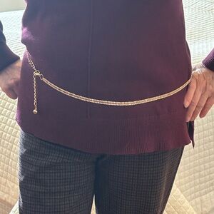 Elegant Gold Chain Belt